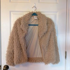 Faux fur tan jacket